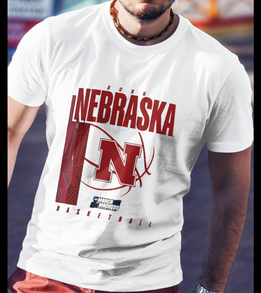 Nebraska Huskers 2026 March Madness Basketball NCAA T-Shirt