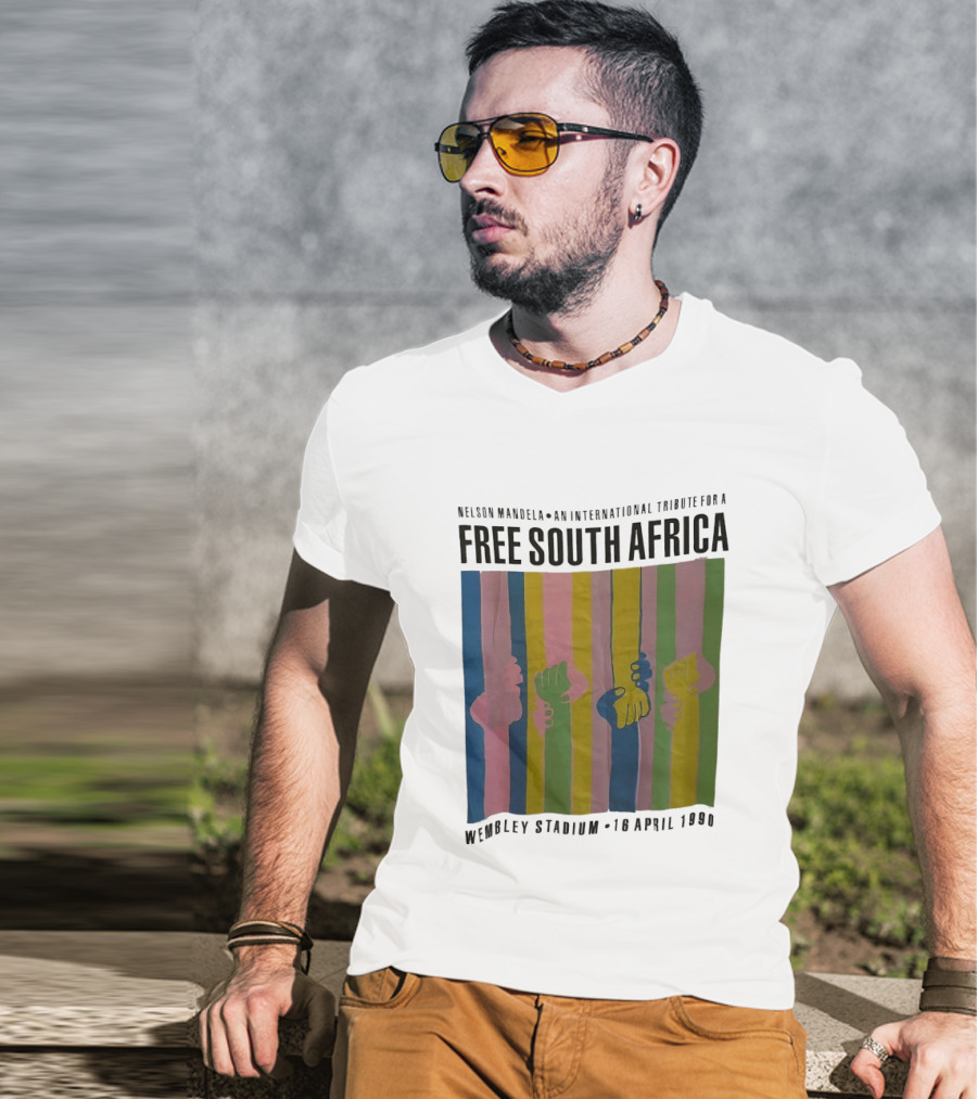 Nelson Mandela An International Tribute For A Free South Africa Wembley Stadium 10 April 1990 T-Shirt