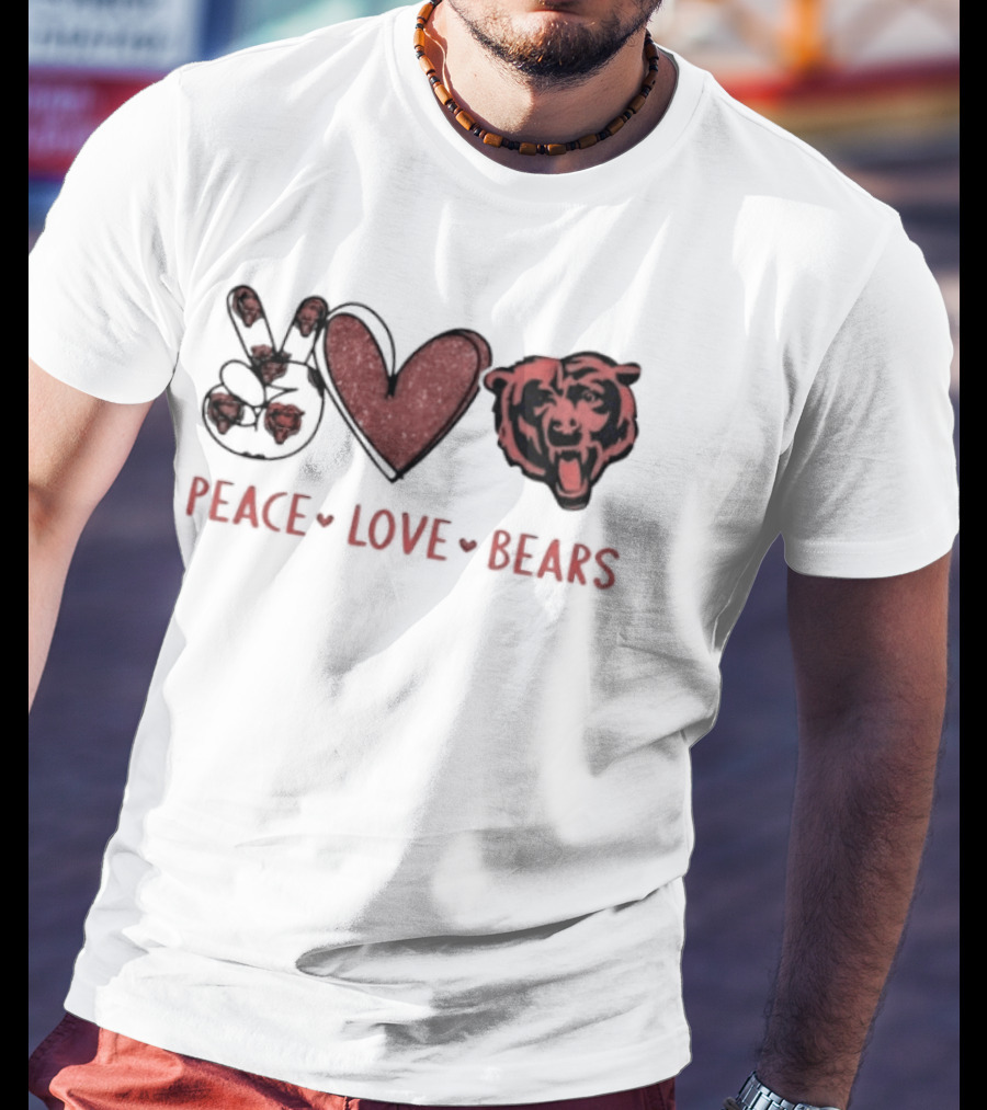 Peace Love Chicago Bears T-Shirt