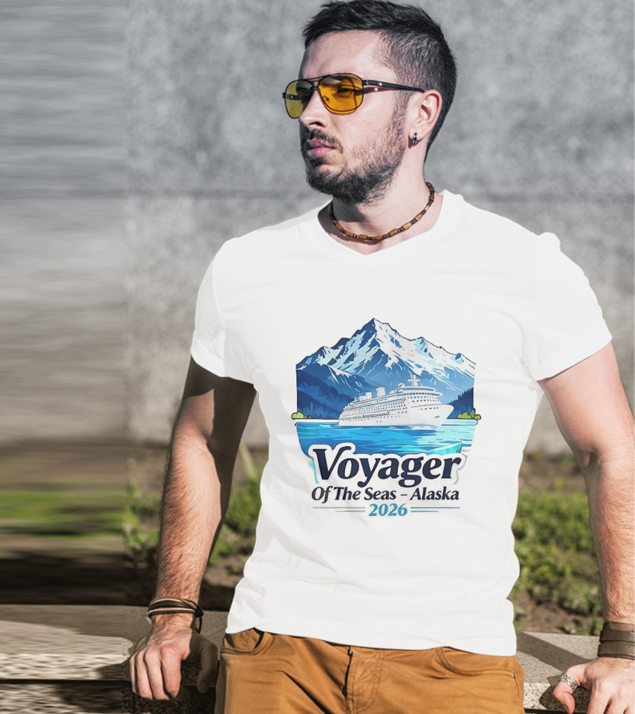 Voyager Of The Seas Alaska 2026 Cruise Adventure Glacier Voyage T-Shirt