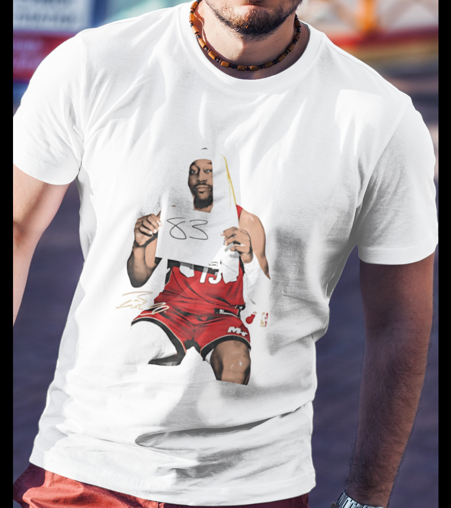 Bam 83 Miami Heat Bam Adebayo 13 Player Collage T-Shirt