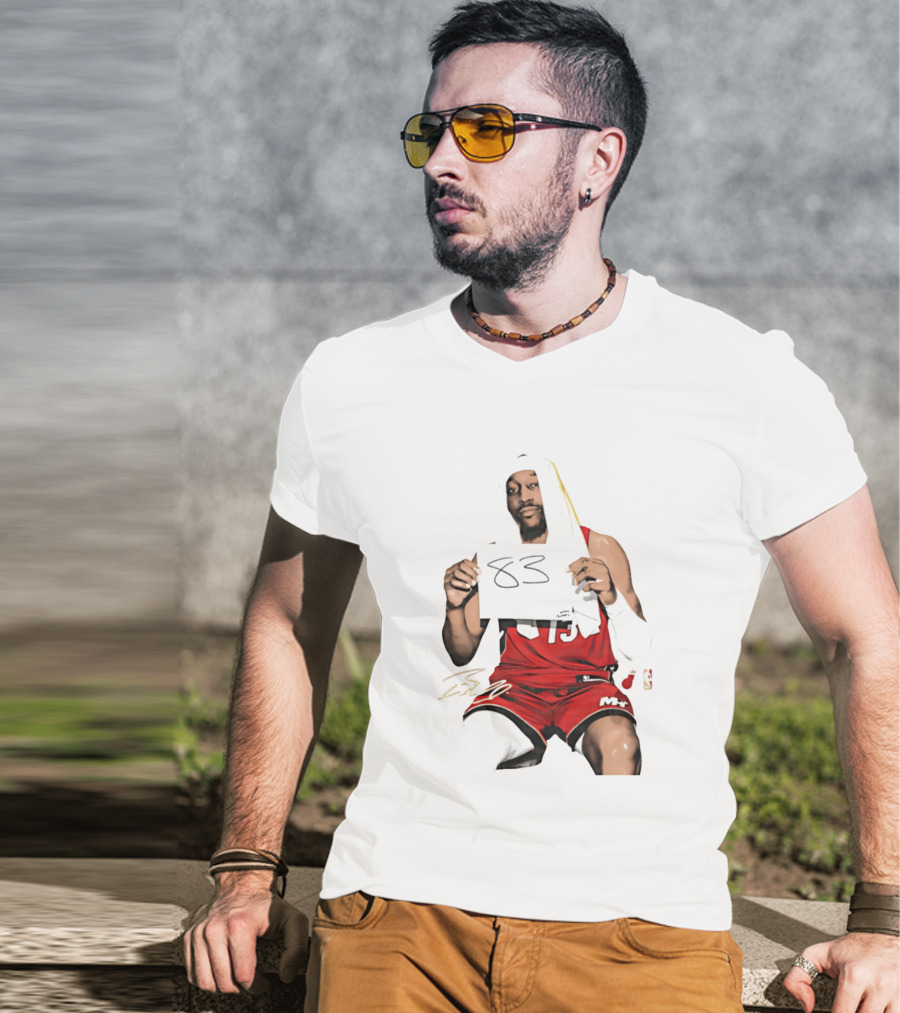 Bam 83 Miami Heat Bam Adebayo 13 Player Collage T-Shirt
