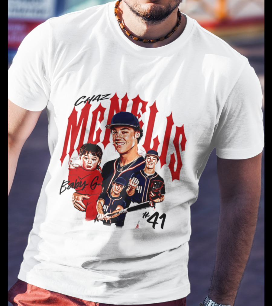 Chaz McNelis Baby G Arizona Baseball Player #41 Collage T-Shirt