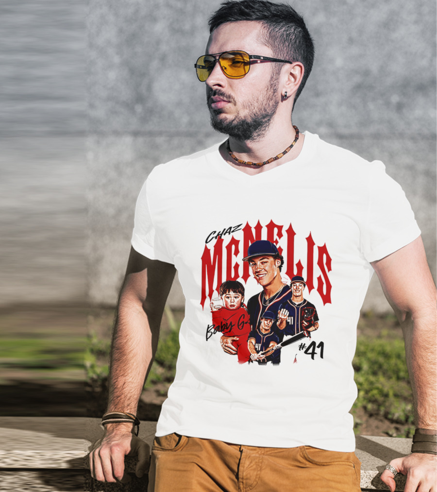 Chaz McNelis Baby G Arizona Baseball Player #41 Collage T-Shirt