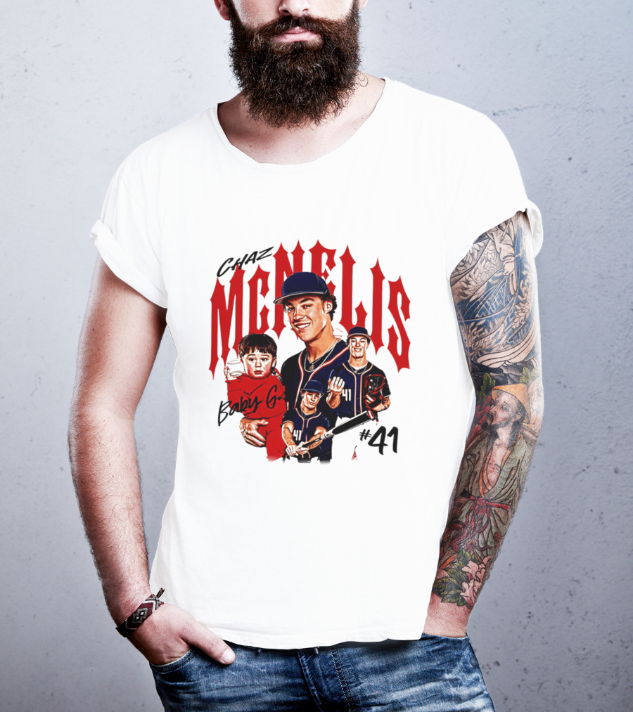 Chaz McNelis Baby G Arizona Baseball Player #41 Collage T-Shirt