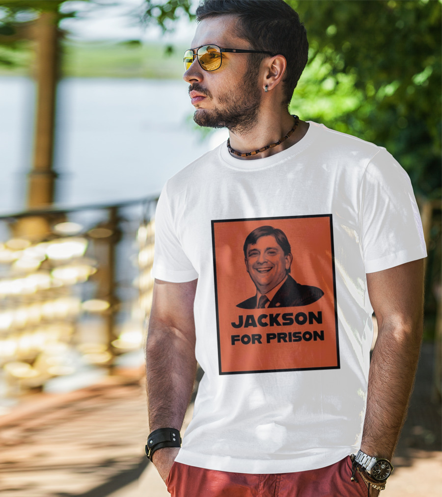 Jackson For Prison Political Satire Red T-Shirt