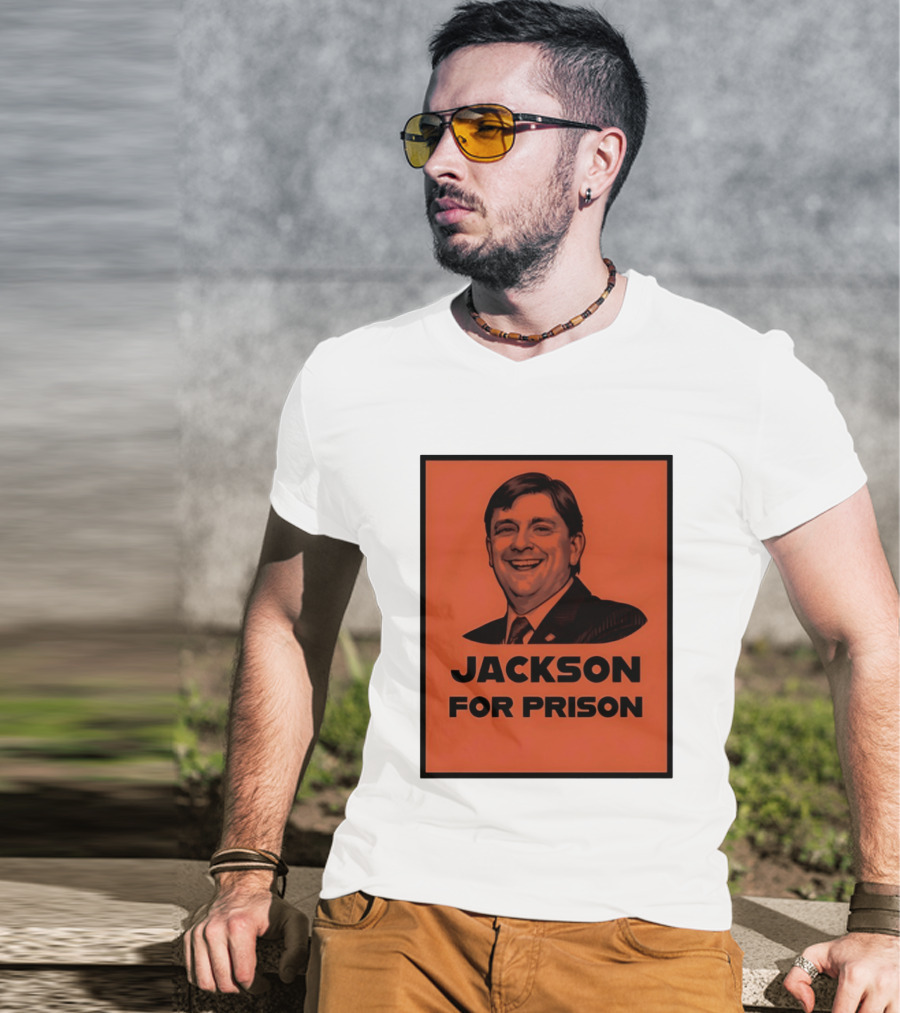 Jackson For Prison Political Satire Red T-Shirt
