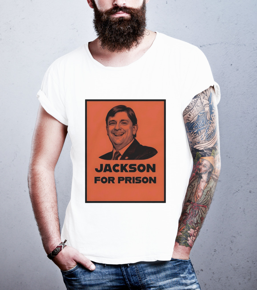 Jackson For Prison Political Satire Red T-Shirt