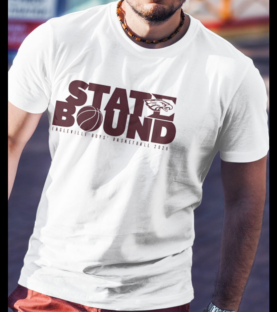 Eagleville Boys' Basketball 2026 State Bound Eagle T-Shirt