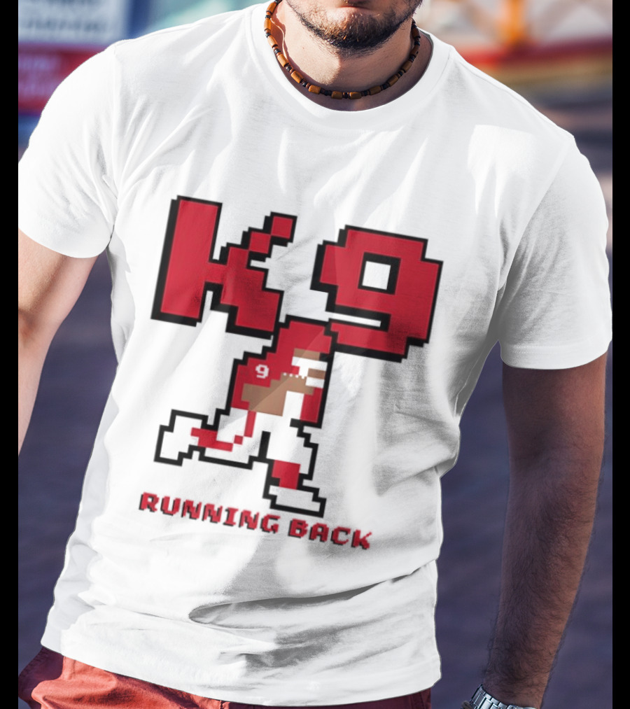 Kenneth Walker III K9 Running Back Pixel Art Kansas City Chiefs T-Shirt