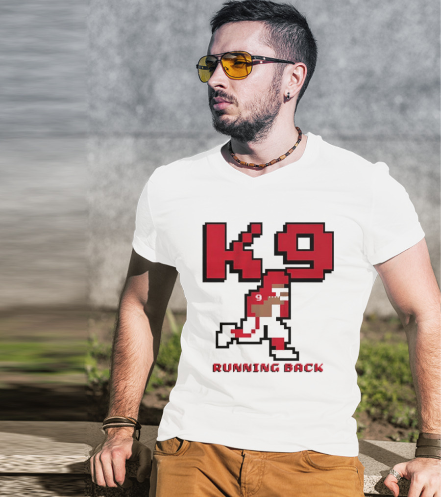 Kenneth Walker III K9 Running Back Pixel Art Kansas City Chiefs T-Shirt