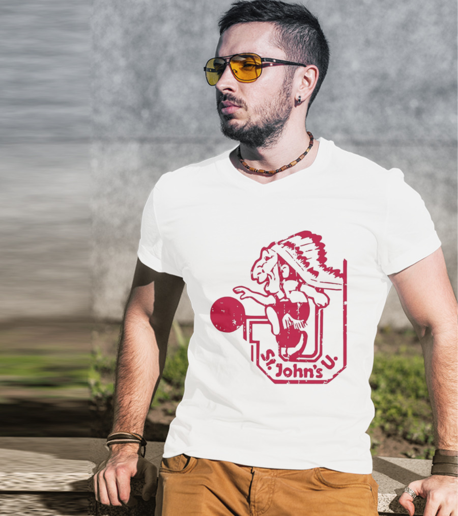St John's University 1974 1988 Basketball T-Shirt