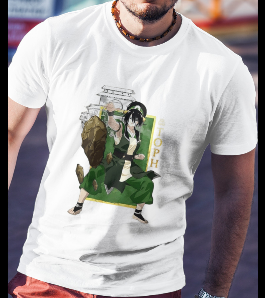 Toph Beifong Earthbending Avatar Character Art With Ba Sing Se T-Shirt