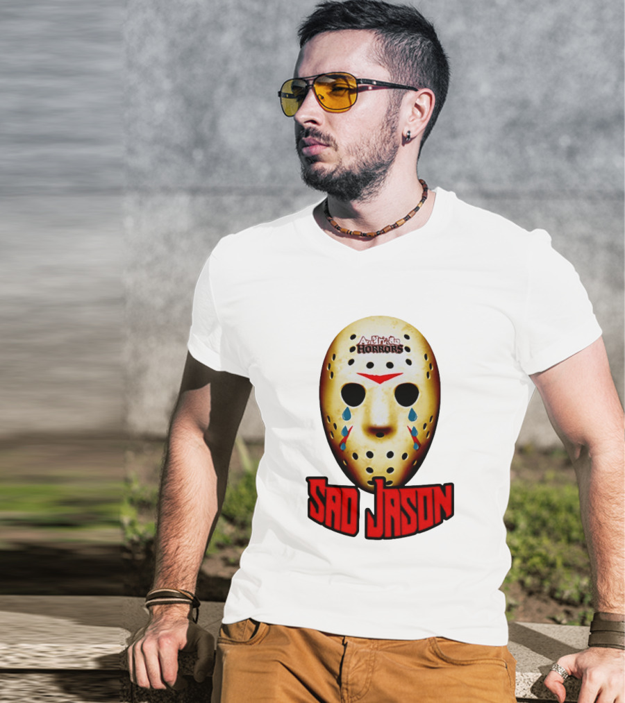 Astros Horrors Sad Jason Voorhees Mask Baseball Tears T-Shirt