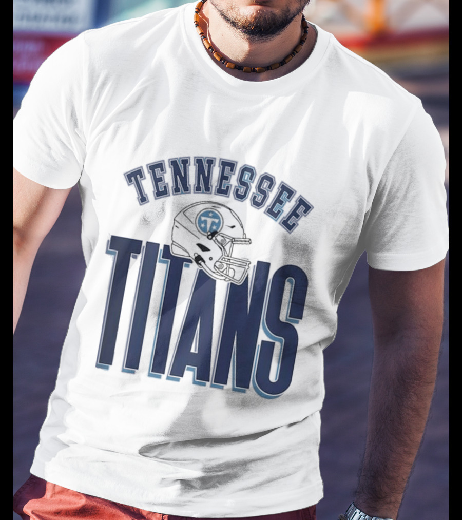 Tennessee Titans Helmet Gameday Couture Fierce Focus Relaxed Fit T-Shirt