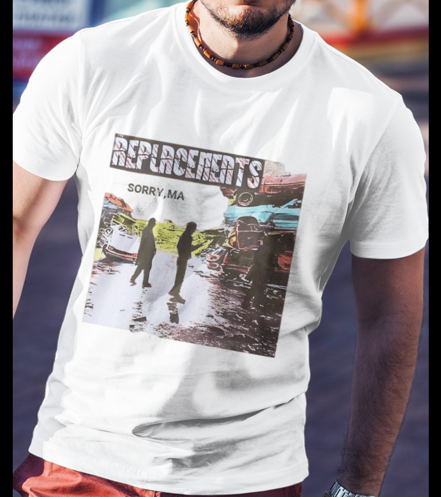 Replacements Sorry Ma Forgot To Take Out The Trash Album Cover Rustic Junkyard Scene T-Shirt