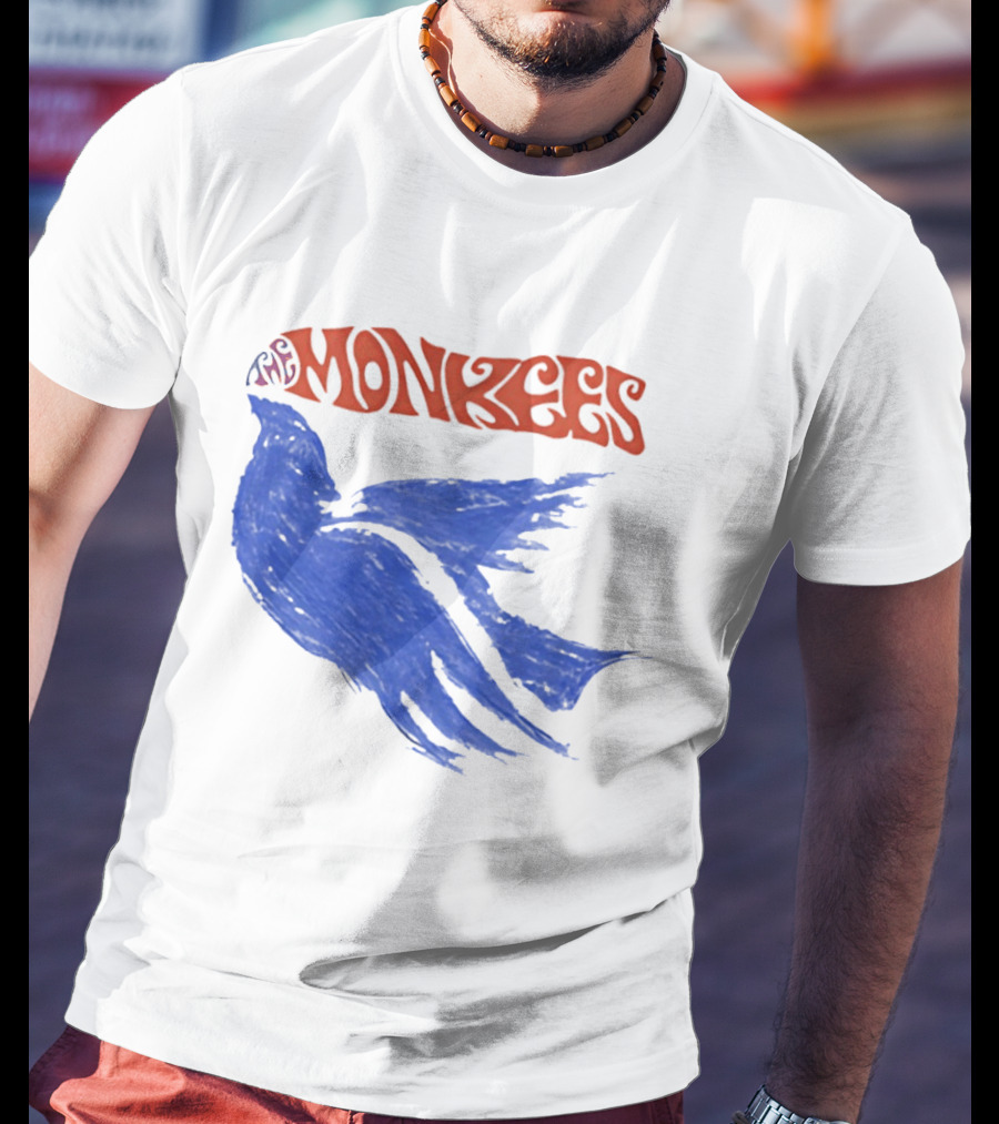 Monkees Psychedelic Dove Rock Band Iconography T-Shirt