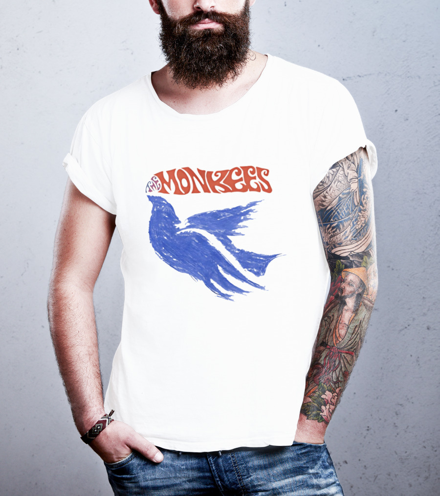 Monkees Psychedelic Dove Rock Band Iconography T-Shirt