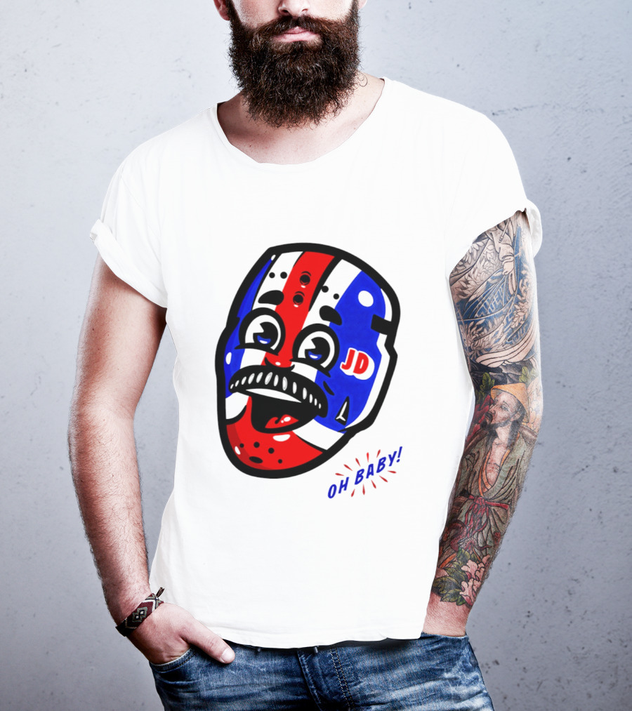 New York Rangers Goalie Mask JD Oh Baby Happy Friday T-Shirt