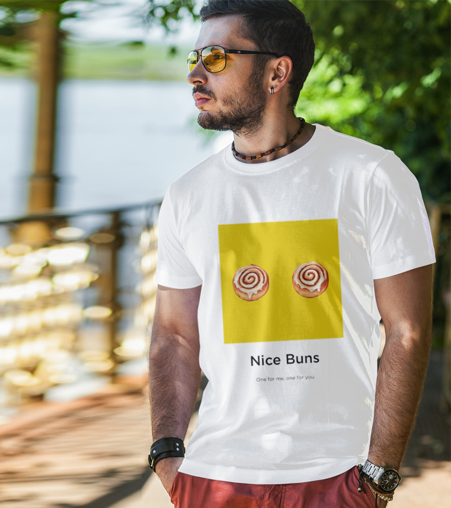 Nice Buns One For Me One For You Cinnamon Roll Pair T-Shirt