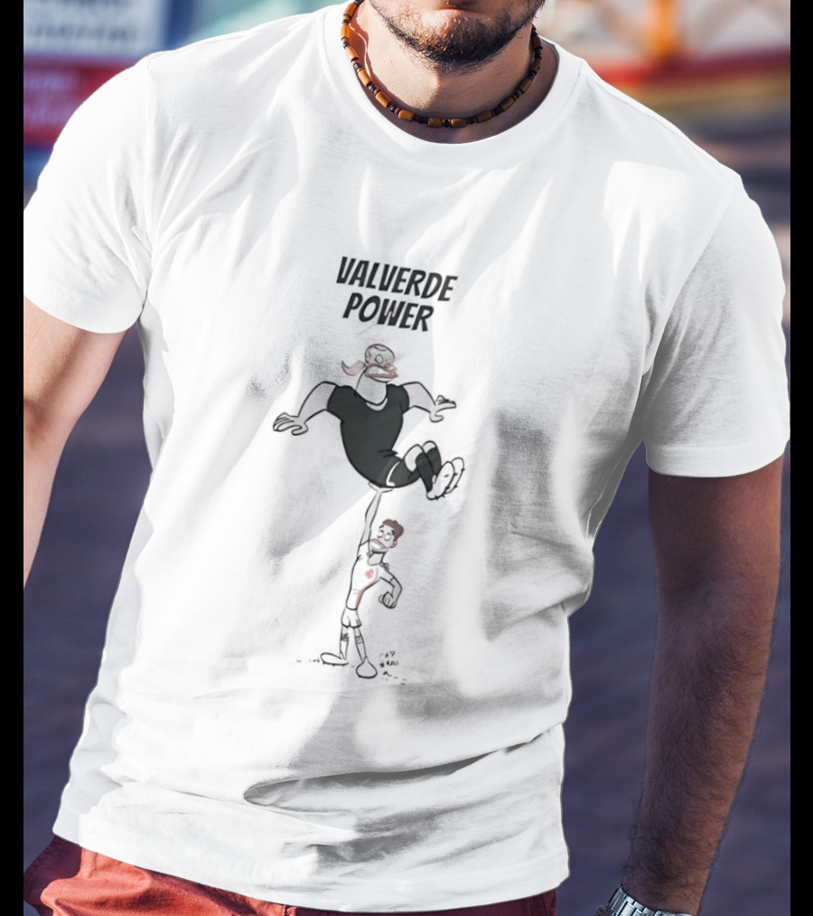 Valverde Power Cartoon Football T-Shirt