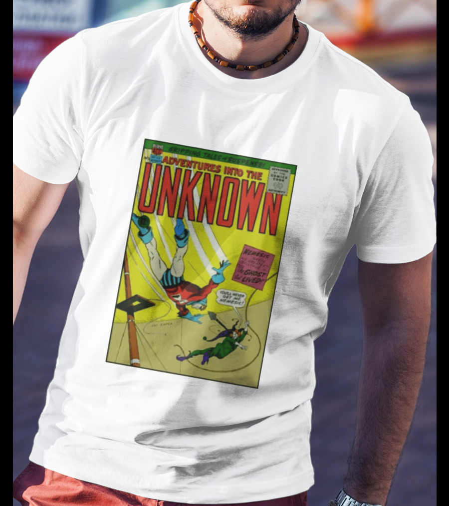 Adventures Into The Unknown Gripping Tales Of Suspense Nemesis Ghost That Lived 1960s Comic Vintage Cover T-Shirt