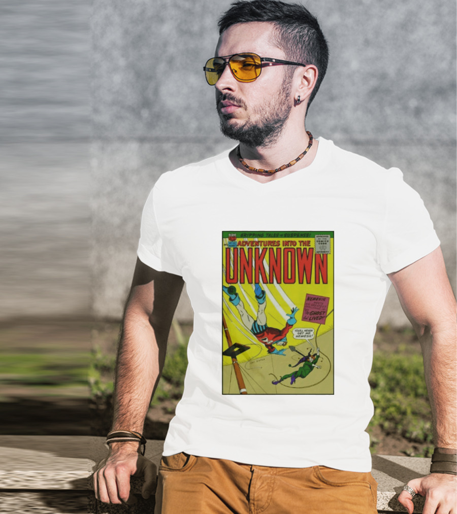 Adventures Into The Unknown Gripping Tales Of Suspense Nemesis Ghost That Lived 1960s Comic Vintage Cover T-Shirt