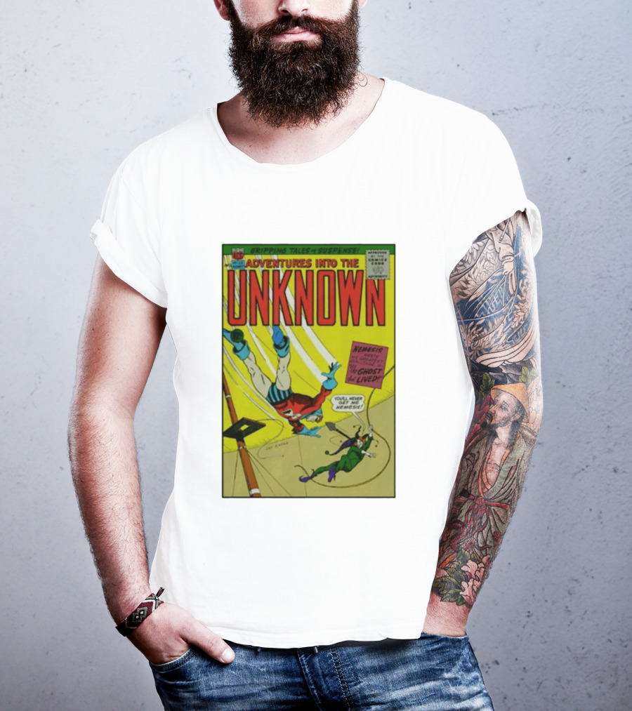 Adventures Into The Unknown Gripping Tales Of Suspense Nemesis Ghost That Lived 1960s Comic Vintage Cover T-Shirt