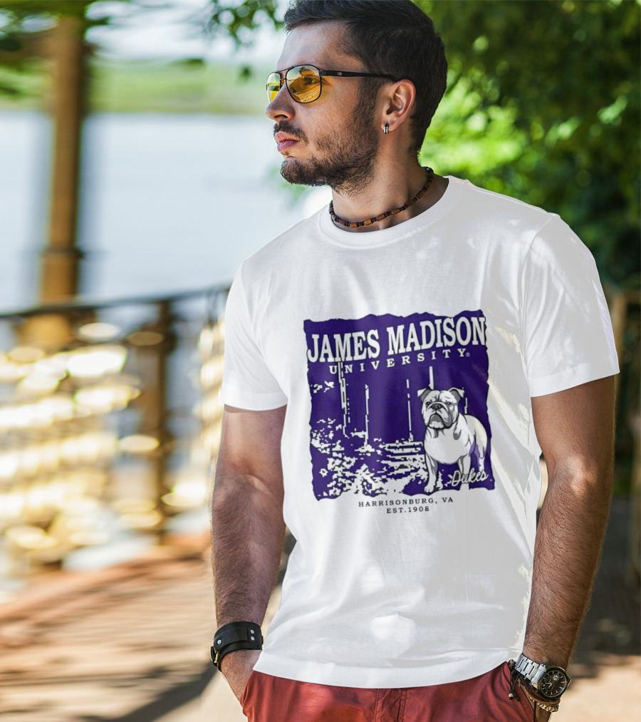 James Madison University Dukes Harrisonburg VA Est 1908 Bulldog T-Shirt