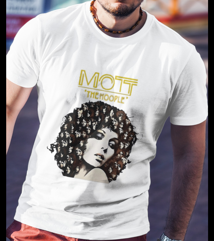 Mott The Hoople Iconic Hair Portrait With Faces T-Shirt
