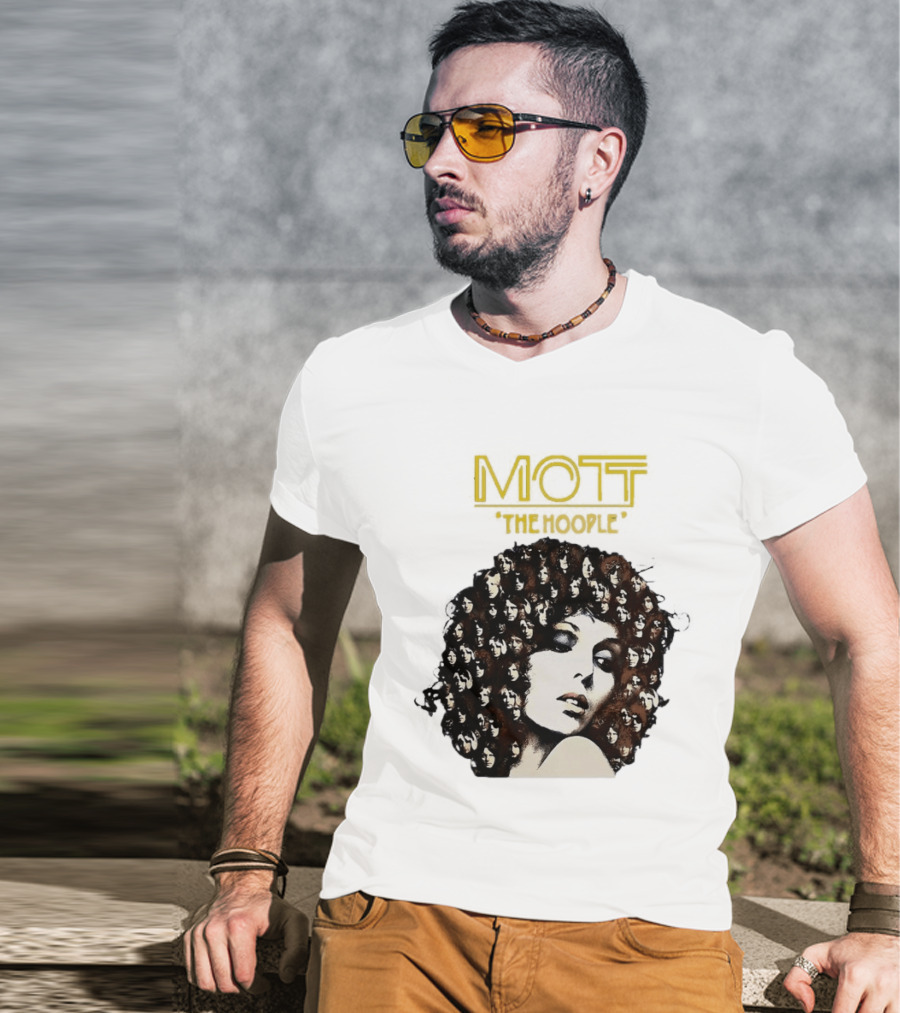 Mott The Hoople Iconic Hair Portrait With Faces T-Shirt