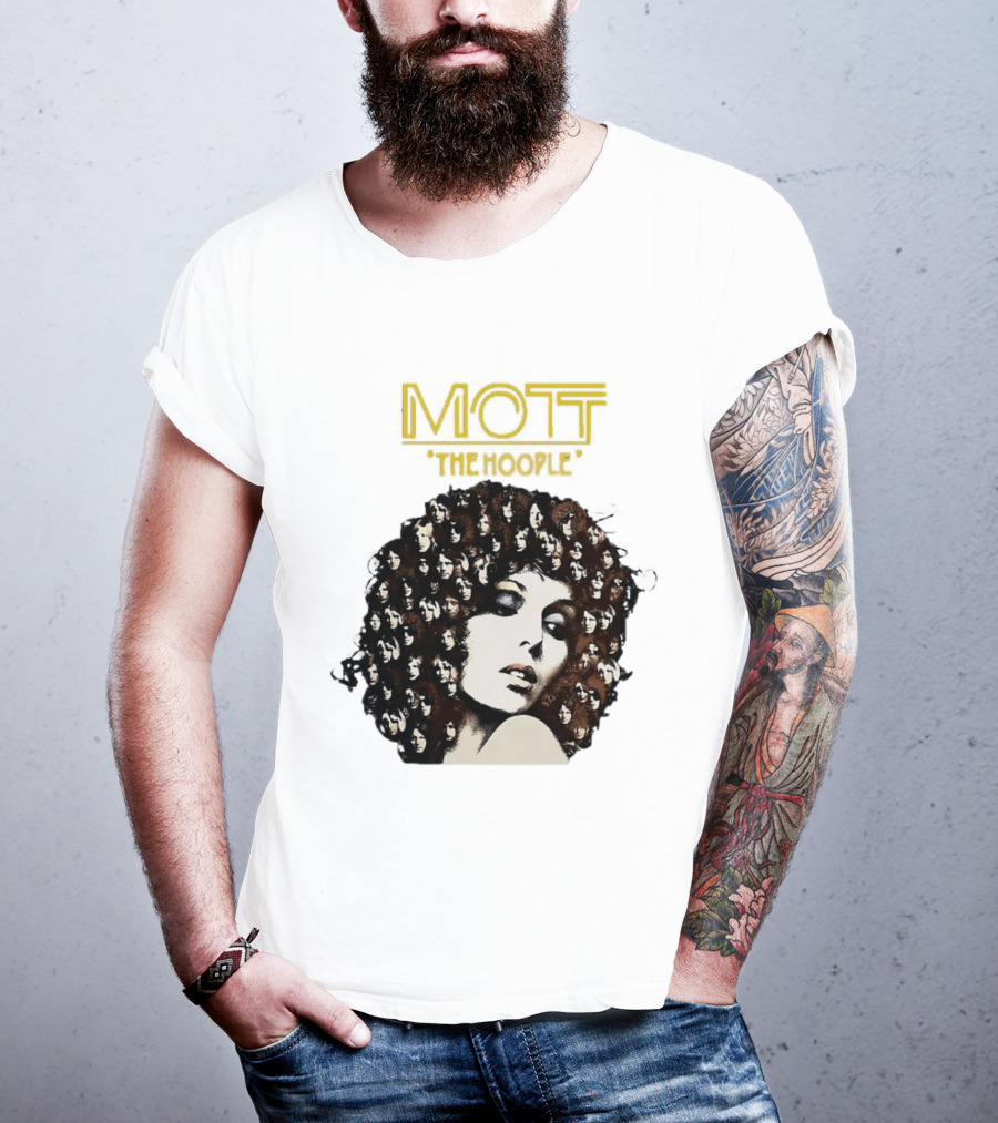 Mott The Hoople Iconic Hair Portrait With Faces T-Shirt