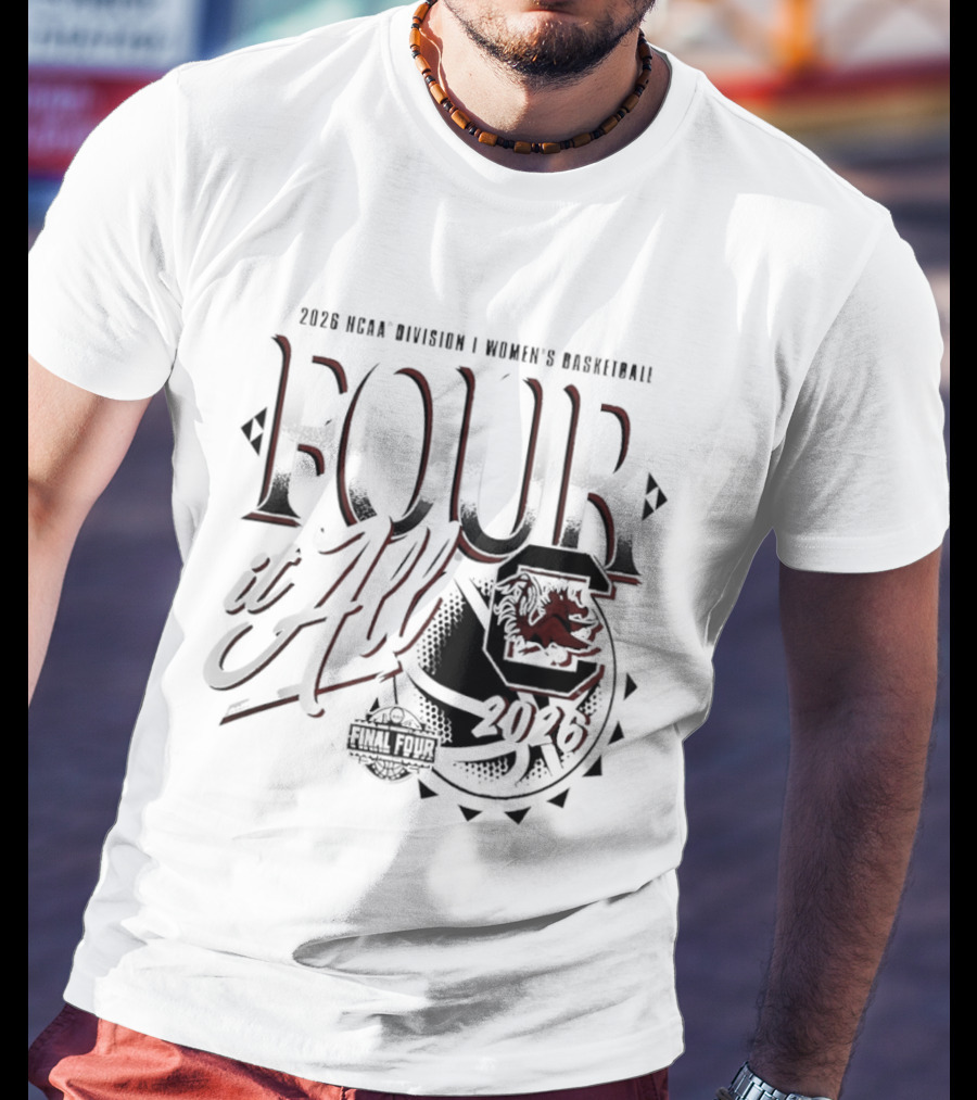 South Carolina Gamecocks 2026 NCAA Women's Basketball March Madness Final Four T-Shirt
