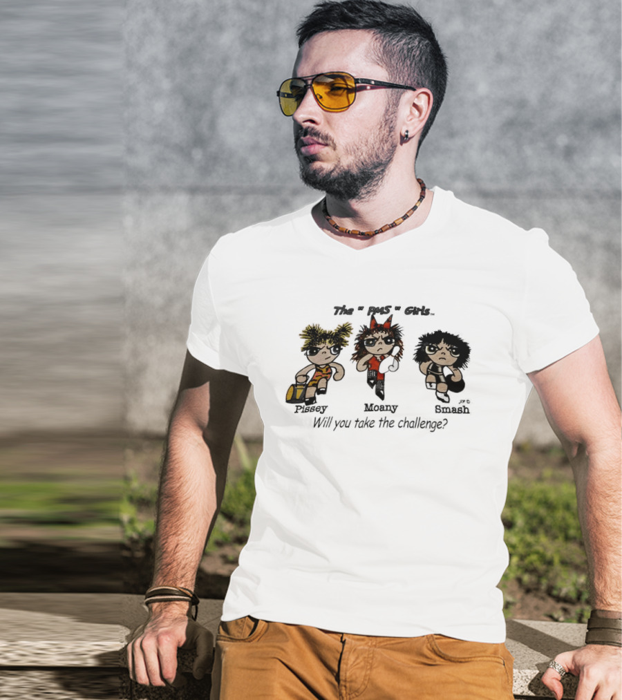 Powerpuff Girls MPS Pissey Moany Smash Will You Take The Challenge T-Shirt