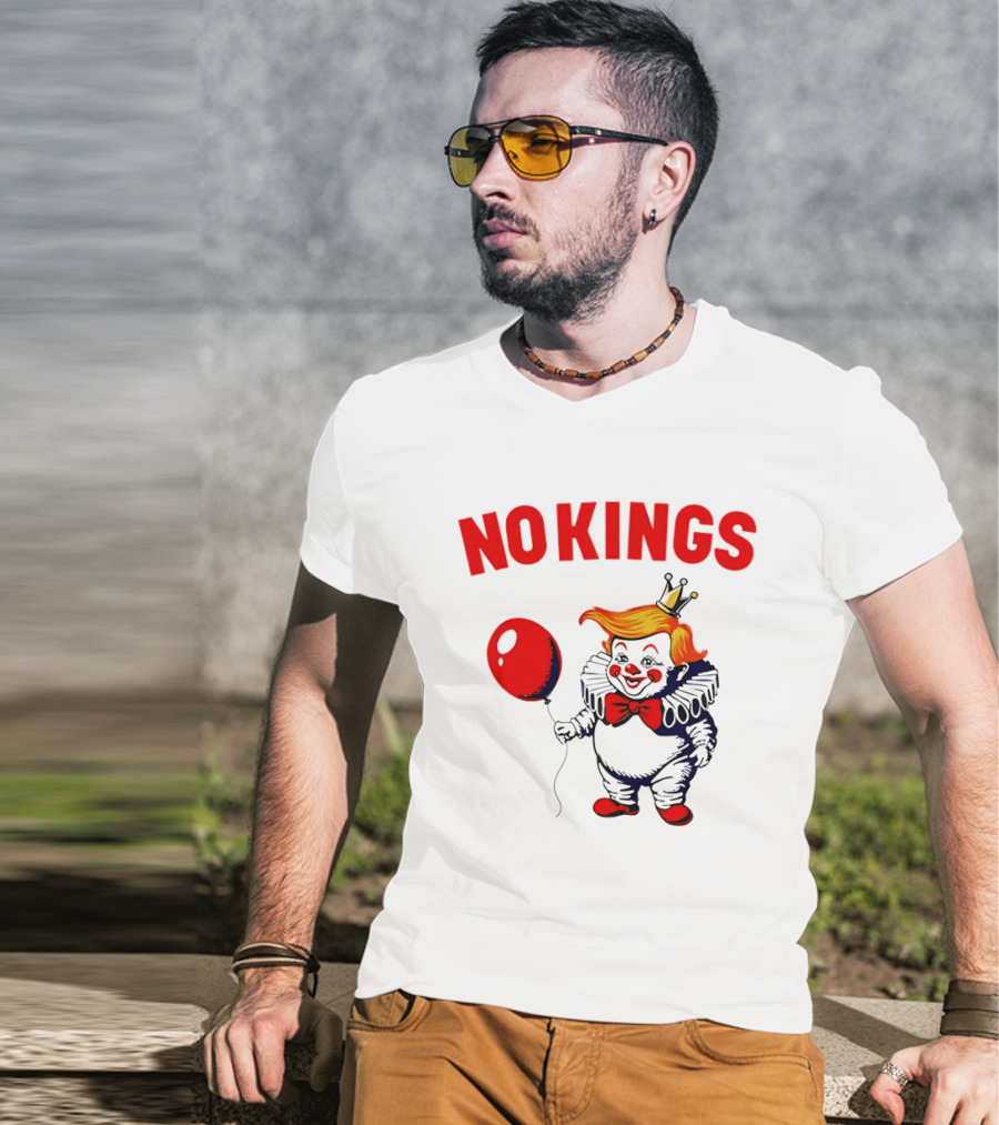 NOKINGS Trump Clown Red Balloon Crown T-Shirt