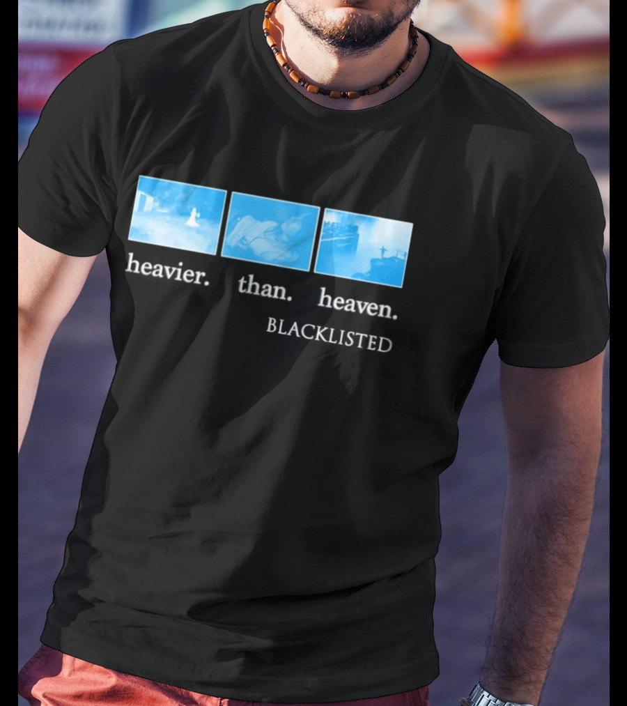 Heavier Than Heaven Blacklisted Nirvana Tribute Grunge Aesthetic T-Shirt