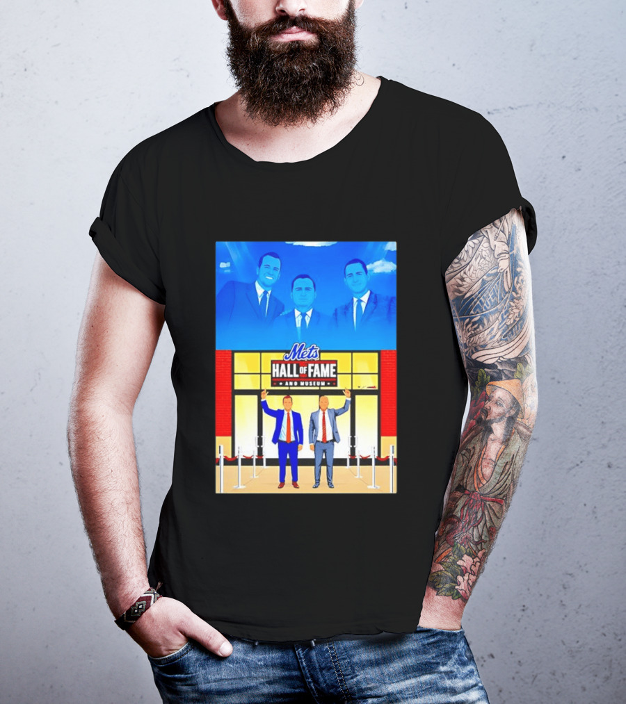 Howie Rose Gary Cohen Mets Hall Of Fame Museum T-Shirt