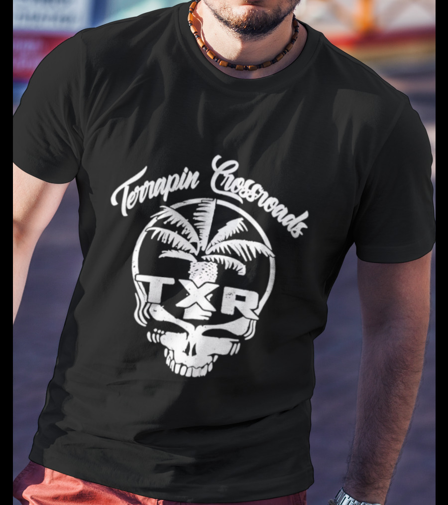 Terrapin Crossroads TXR Skull With Palm Tree T-Shirt