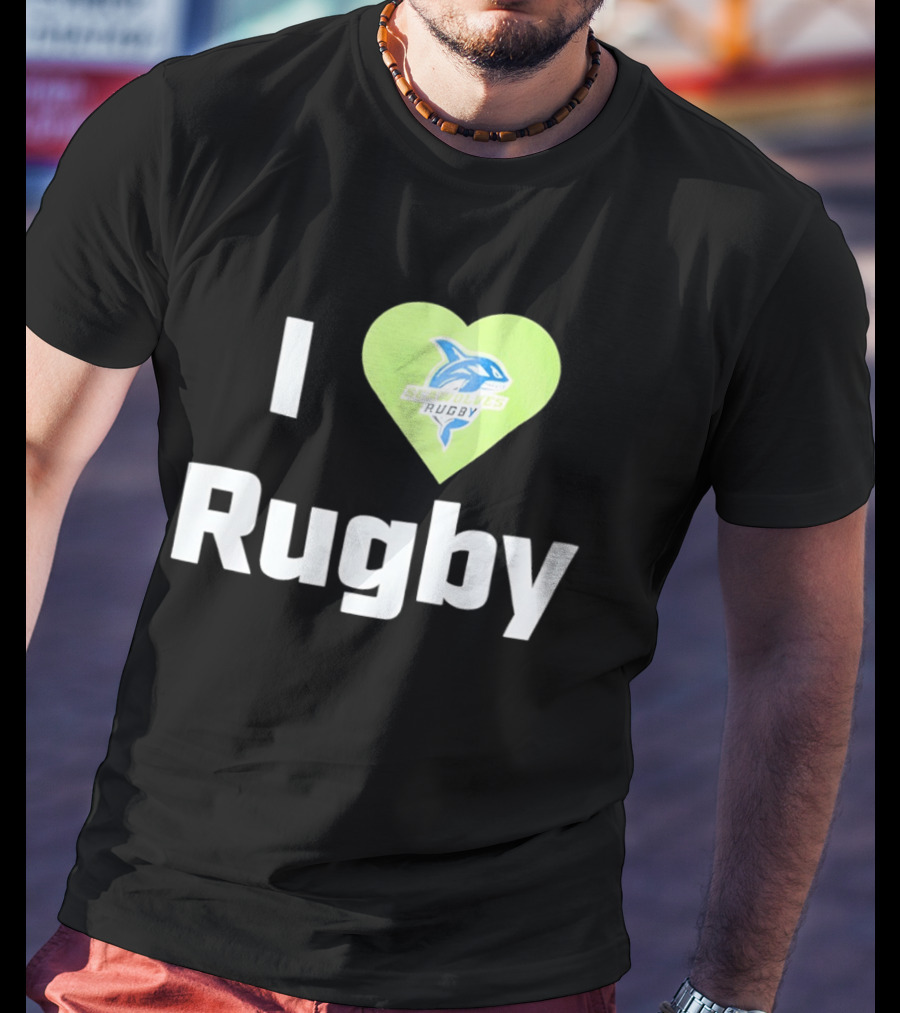 I Love Rugby Seattle Seawolves Heart T-Shirt