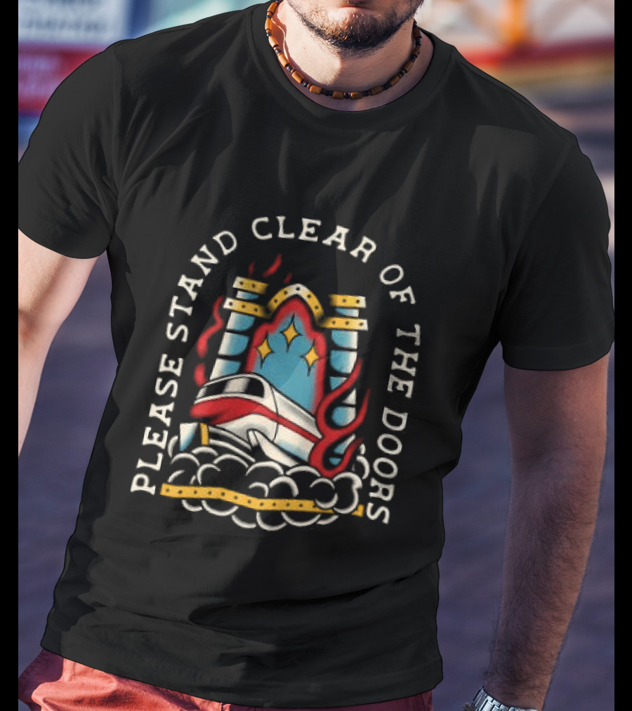 Please Stand Clear Of The Doors Disney Monorail T-Shirt