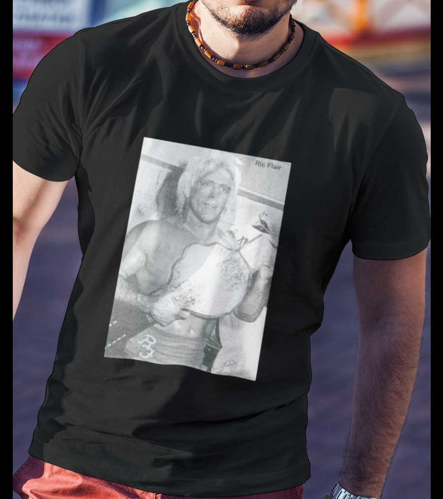Ric Flair The Nature Boy Championship Belt Vintage Photo T-Shirt