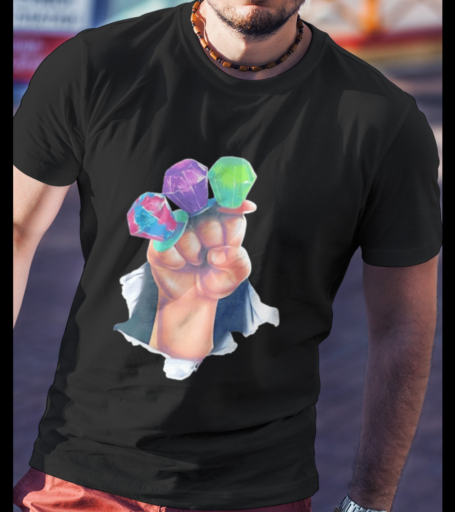 Ring Pop Candy Gemstone Fist Colorful Fun Accessory For Kids And Adults T-Shirt