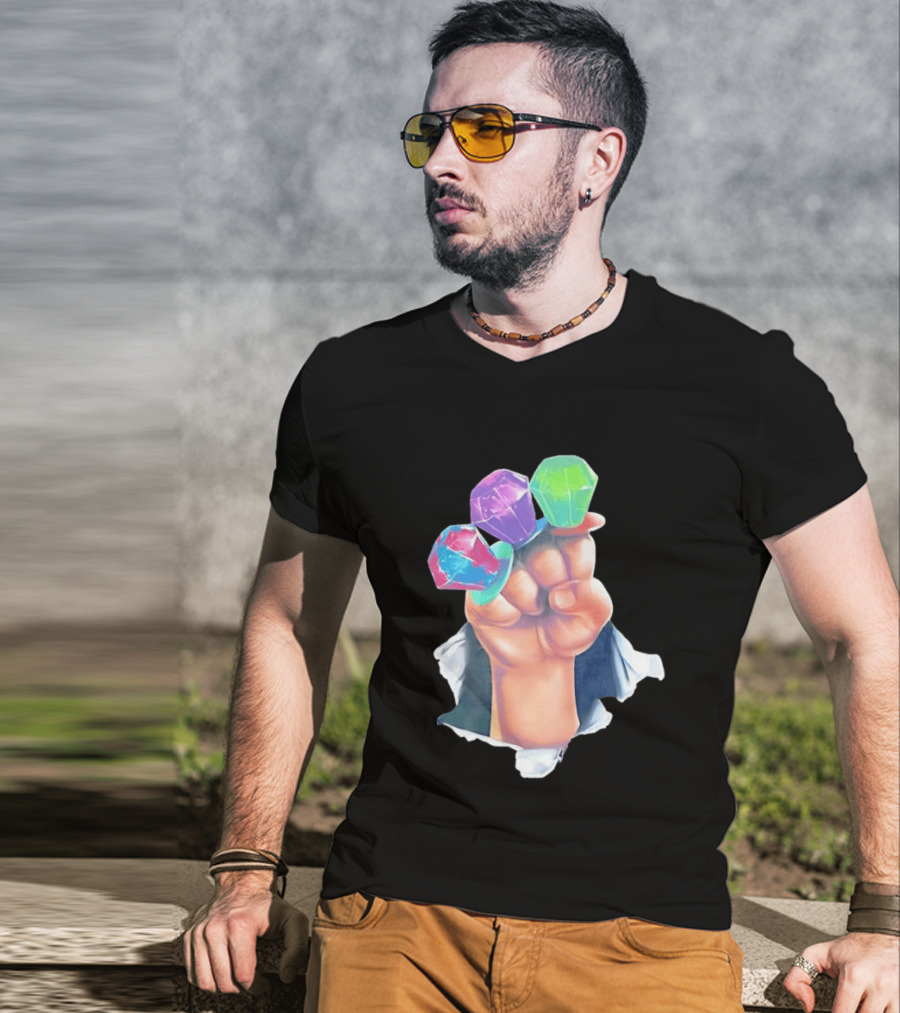 Ring Pop Candy Gemstone Fist Colorful Fun Accessory For Kids And Adults T-Shirt