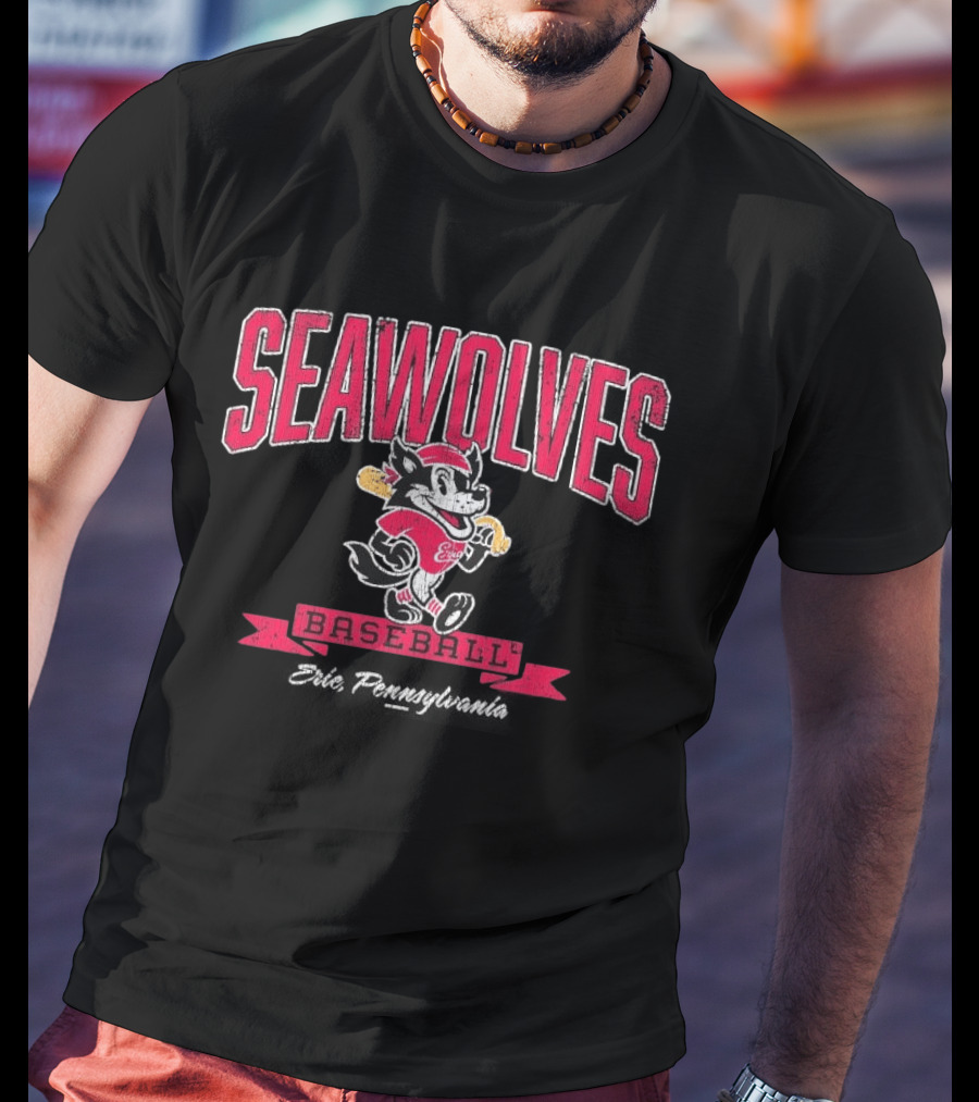 Erie SeaWolves Seawolves Baseball Team T-Shirt