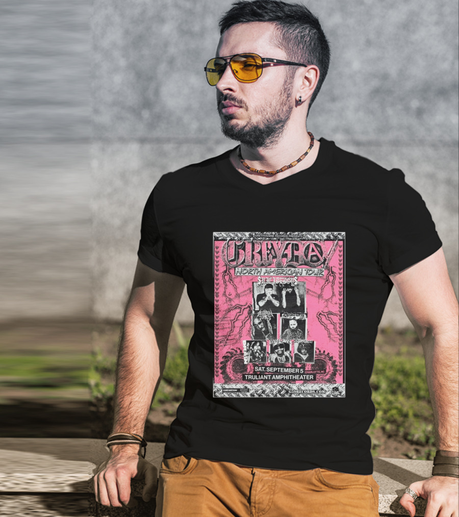 Greytay North American Tour Greyday Records Presents Suicideboys Charlotte NC September 5 Truliant Amphitheater T-Shirt