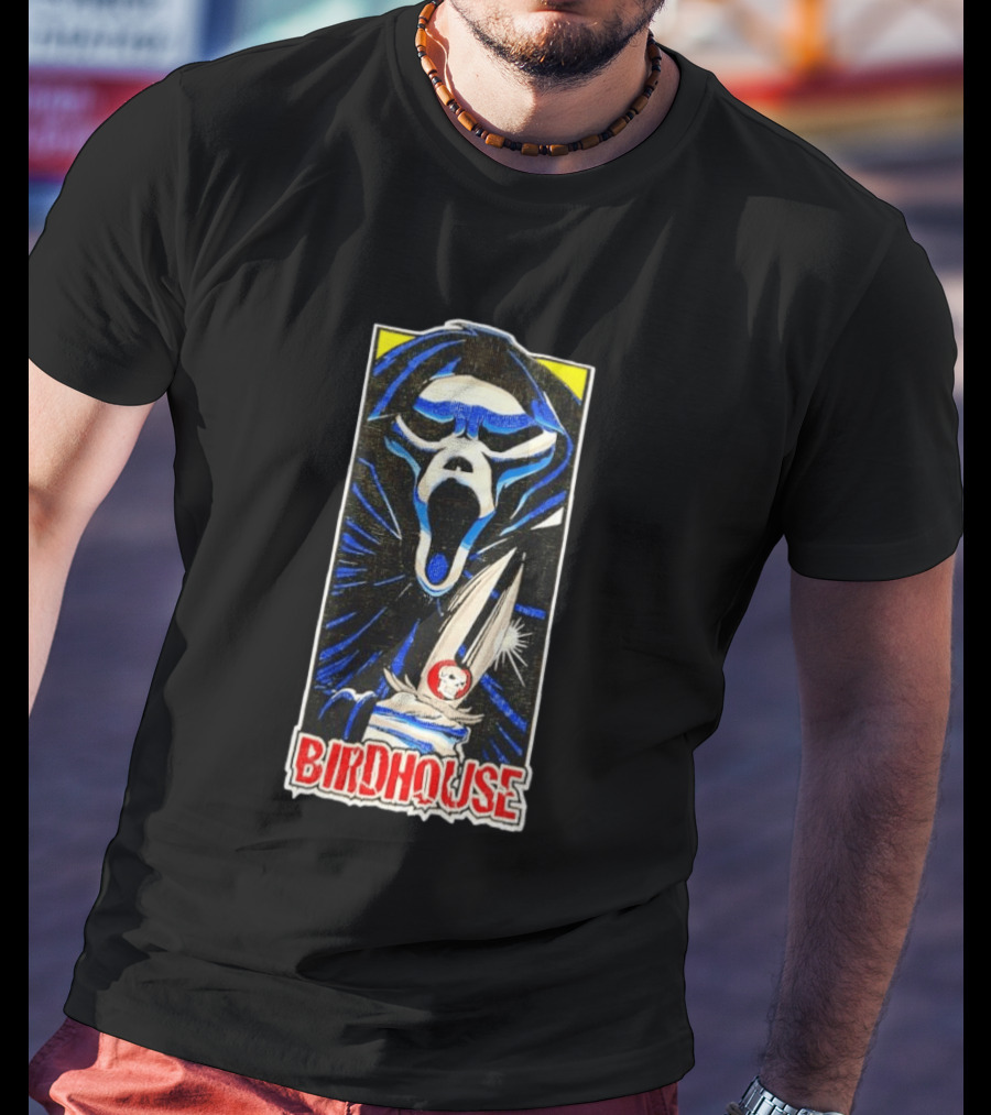 Birdhouse Ghostface Knife Skateboard T-Shirt