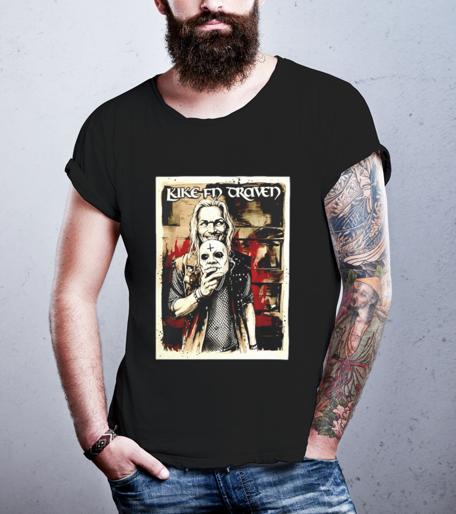 Luke F'N Draven Illustrated Skull Mask T-Shirt