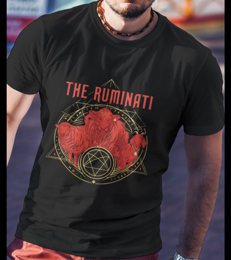 The Ruminati Cow Sheep Goat Illuminati Symbolism T-Shirt