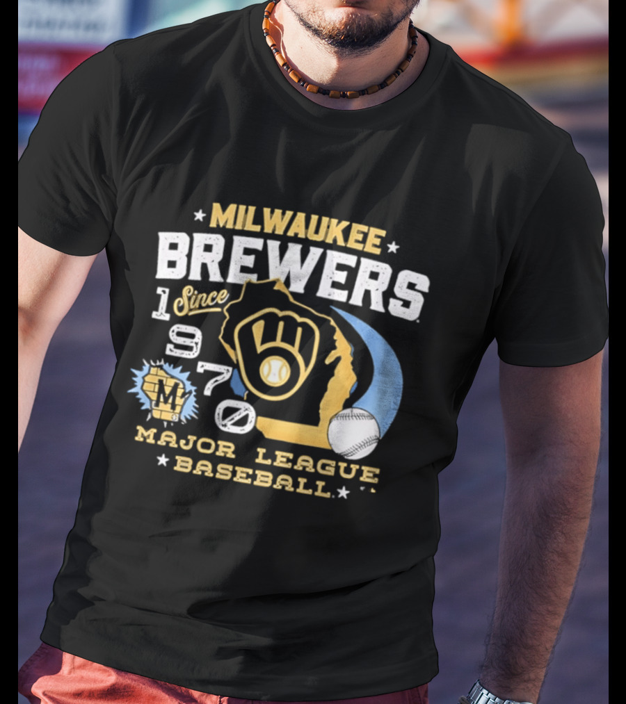 Milwaukee Brewers Since 1970 Major League Baseball T-Shirt