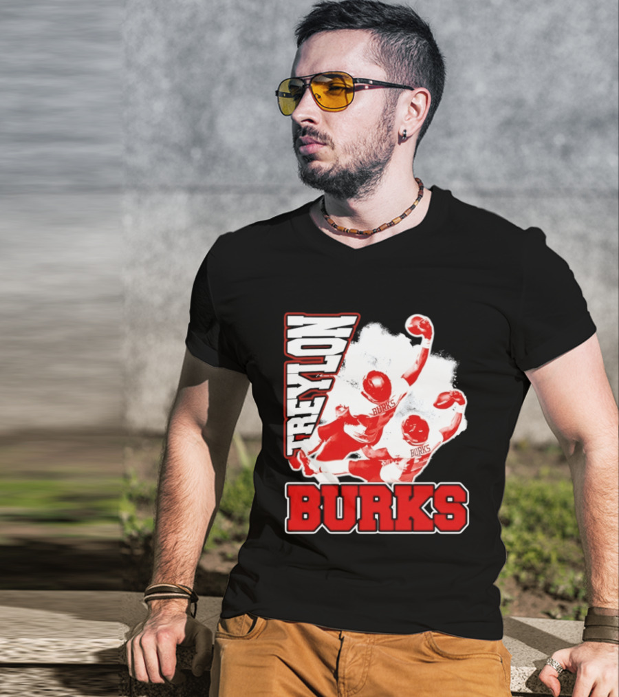Treylon Burks Washington Commanders Burks Football Action T-Shirt